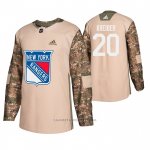 Camiseta Hockey New York Rangers Chris Kreider Veterans Day Camuflaje