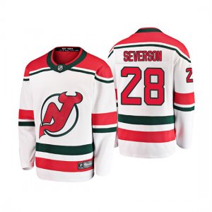 Camiseta Nino New Jersey Devils Damon Severson Alternato Breakaway Blanco