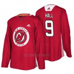 Camiseta New Jersey Devils Taylor Hall New Season Practice Rojo