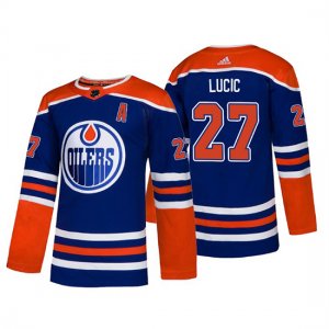 Camiseta Edmonton Oilers Milan Lucic Alternato Autentico Azul