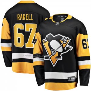Camiseta Hockey Pittsburgh Penguins Rickard Rakell Primera Breakaway Negro