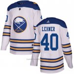 Camiseta Hockey Buffalo Sabres 40 Robin Lehner Autentico 2018 Winter Classic Blanco