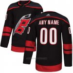 Camiseta Hockey Carolina Hurricanes Autentico Alterno Personalizada Negro