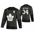 Camiseta Hockey Toronto Maple Leafs Auston Matthews 2019 Veterans Day Autentico Practice