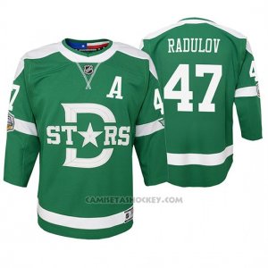 Camiseta Hockey Nino Dallas Stars Alexander Radulov Replica Jugador 2020 Winter Classic Verde