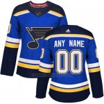Camiseta Hockey Mujer St. Louis Blues Primera Personalizada Azul
