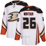 Camiseta Hockey Anaheim Ducks 26 Brandon Montour Road Autentico Blanco