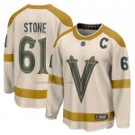 Camiseta Hockey Vegas Golden Knights Mark Stone 2024 Winter Classic Breakaway Crema
