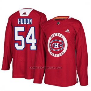 Camiseta Montreal Canadiens Charles Hudon Practice Rojo