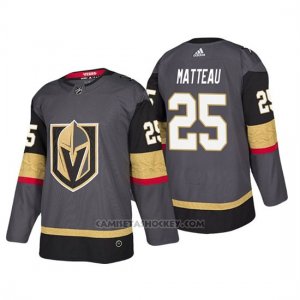 Camiseta Golden Knights Stefan Matteau Home Autentico Jugador Gris