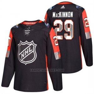 Camiseta Colorado Avalanche Nathan Mackinnon 2018 All Star Negro