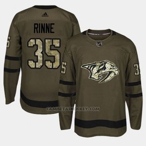 Camiseta Nashville Predators Pekka Rinne Camo Salute To Service