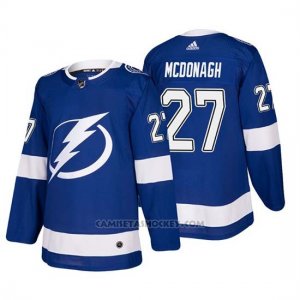 Camiseta Tampa Bay Lightning Ryan Mcdonagh Home Autentico Jugador Azul