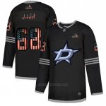 Camiseta Hockey Dallas Stars Jagr 2020 USA Flag Negro