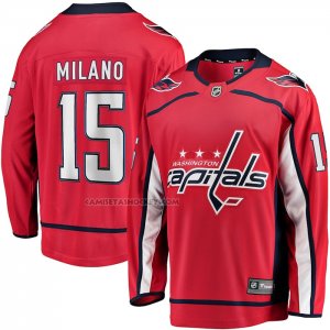 Camiseta Hockey Vegas Washington Capitals Sonny Milano Primera Breakaway Rojo