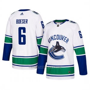 Camiseta Vancouver Canucks Brock Boeser Autentico Away Blanco