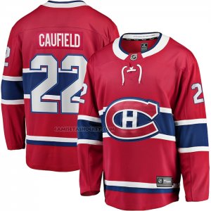 Camiseta Hockey Montreal Canadiens Cole Caufield Primera Premier Breakaway Rojo