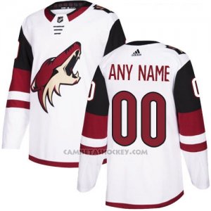 Camiseta Hockey Hombre Arizona Coyotes Segunda Personalizada Blanco