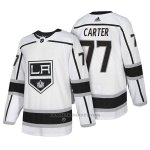 Camiseta Hockey Hombre Autentico Los Angeles Kings 77 Jeff Carter Away 2018 Blanco