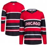 Camiseta Hockey Chicago Blackhawks Reverse Retro Autentico Blank Rojo
