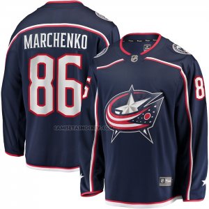 Camiseta Hockey Columbus Blue Jackets Kirill Marchenko Primera Breakaway Azul