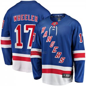 Camiseta Hockey New York Rangers Blake Wheeler Primera Breakaway Azul