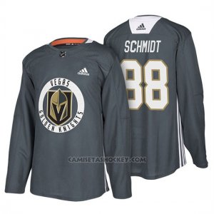 Camiseta Vegas Golden Knights Nate Schmidt Gray New Season Practice