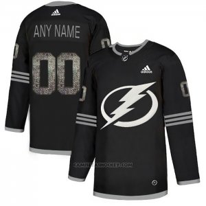 Camiseta Hockey Tampa Bay Lightning Personalizada Black Shadow