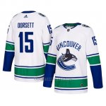 Camiseta Vancouver Canucks Derek Dorsett Autentico Away Blanco