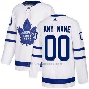 Camiseta Hockey Hombre Toronto Maple Leafs Segunda Personalizada Blanco
