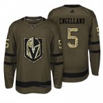 Camiseta Hockey Hombre Vegas Golden Knights 5 Deryk Engelland Verde Camo