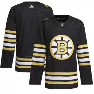 Camiseta Hockey Boston Bruins 100th Aniversario Primegreen Autentico Negro