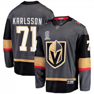Camiseta Hockey Vegas Golden Knights William Karlsson 2023 Stanley Cup Champions Alterno Breakaway Negro