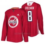 Camiseta Washington Capitals Alex Ovechkin New Season Practice Rojo