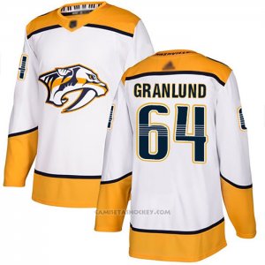 Camiseta Hockey Nashville Predators 64 Mikael Granlund Road Autentico Blanco