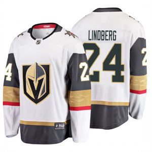 Camiseta Vegas Golden Knights Oscar Lindberg 2019 Away Breakaway Blanco