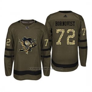 Camiseta Pittsburgh Penguins 72 Patric Hornqvist Camo Salute To Service