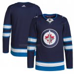 Camiseta Hockey Winnipeg Jets Primera Autentico Azul