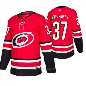 Camiseta Hockey Carolina Hurricanes Andrei Svechnikov Primera Autentico Rojo