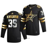 Camiseta Hockey Dallas Stars Anton Khudobin Golden Edition Limited Autentico 2020-21 Negro