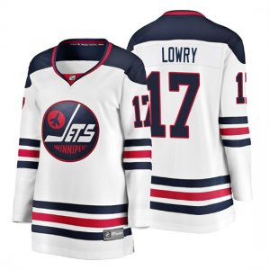 Camiseta Mujer Winnipeg Jets Adam Lowry Heritage Breakaway Blanco