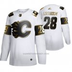 Camiseta Hockey Calgary Flames Elias Lindholm Golden Edition Limited Blanco