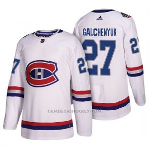 Camiseta Montreal Canadiens Alex Galchenyuk Nhl100 Classic Blanco