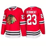Camiseta Hockey Hombre Male Blackhawks 23 Alex Debrincat 2018 Rojo