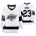 Camiseta Hockey Los Angeles Kings Dustin Brown Heritage Throwback Blanco