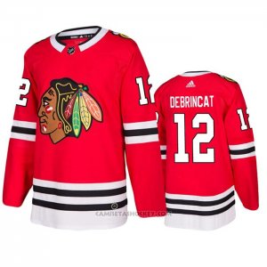 Camiseta Hockey Chicago Blackhawks Alex Debrincat Primera Rojo