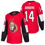Camiseta Hockey Hombre Autentico Ottawa Senators 14 Alexandre Burrows Home 2018 Rojo
