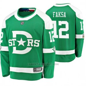 Camiseta Hockey Dallas Stars Radek Faksa Breakaway Jugador 2020 Winter Classic Verde