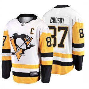 Camiseta Pittsburgh Penguins Sidney Crosby 2019 Away Fanatics Breakaway Blanco