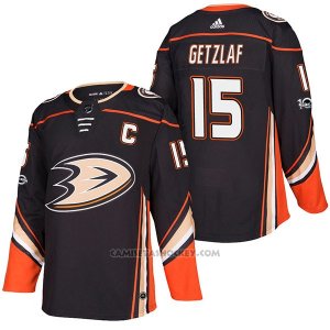 Camiseta Hockey Hombre Autentico Anaheim Ducks Ryan Getzlaf Home 15 2018 Negro